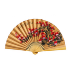 Blossoms — Large Chinese Folding Fan Wall Decor | 88 cm | Rice cloth | Handcrafted in China